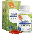 Frasco de suplemento Zahler ProstAid+ Fórmula de Soporte Prostático 60 cápsulas blandas