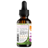 Etiqueta con información del suplemento Zahler Vitamina D3 y K2 en Gotas 30 ml