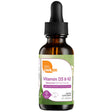 Frasco de suplemento Zahler Vitamina D3 y K2 en Gotas 30 ml