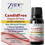 Frasco de suplemento Zane Hellas CandidFree Aceite de Orégano 15 ml líquido