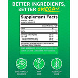 Etiqueta Supplement Facts de zenwise Omega 3 vegano de aceite de algas