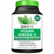 Frasco de zenwise Omega 3 vegano de aceite de algas de 120 cápsulas blandas