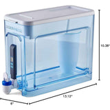 ZeroWater dispensador de agua con filtro de 32 tazas con medidas del producto