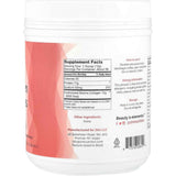 Tabla nutricional del suplemento Z!NT Péptidos de Colágeno Bovino Hidrolizado 1 lb Polvo